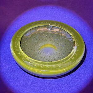 Vtg Whitefriars Controlled Bubbles Bowl 9099 Smokey Twilight England 60s Glows
